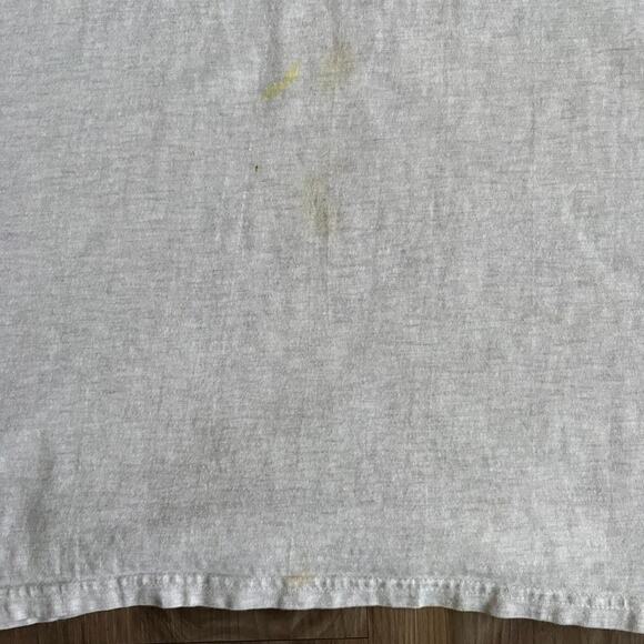 Vintage Quote T-Shirt Funny Size L Gray Hope You Like Animals Gray WORN - Picture 5 of 9